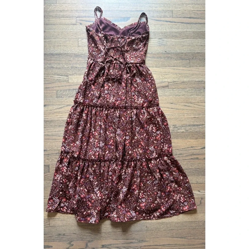Trixxi brown floral dress size XS‎
